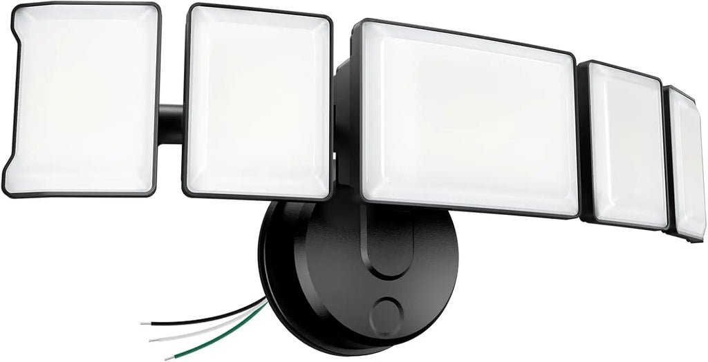 130W LED Flood Light with 5 Adjustable Heads, 13000LM Brightness, IP65 Waterproof for Outdoor Security Lighting