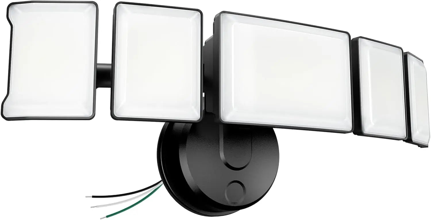 130W LED Flood Light with 5 Adjustable Heads, 13000LM Brightness, IP65 Waterproof for Outdoor Security Lighting