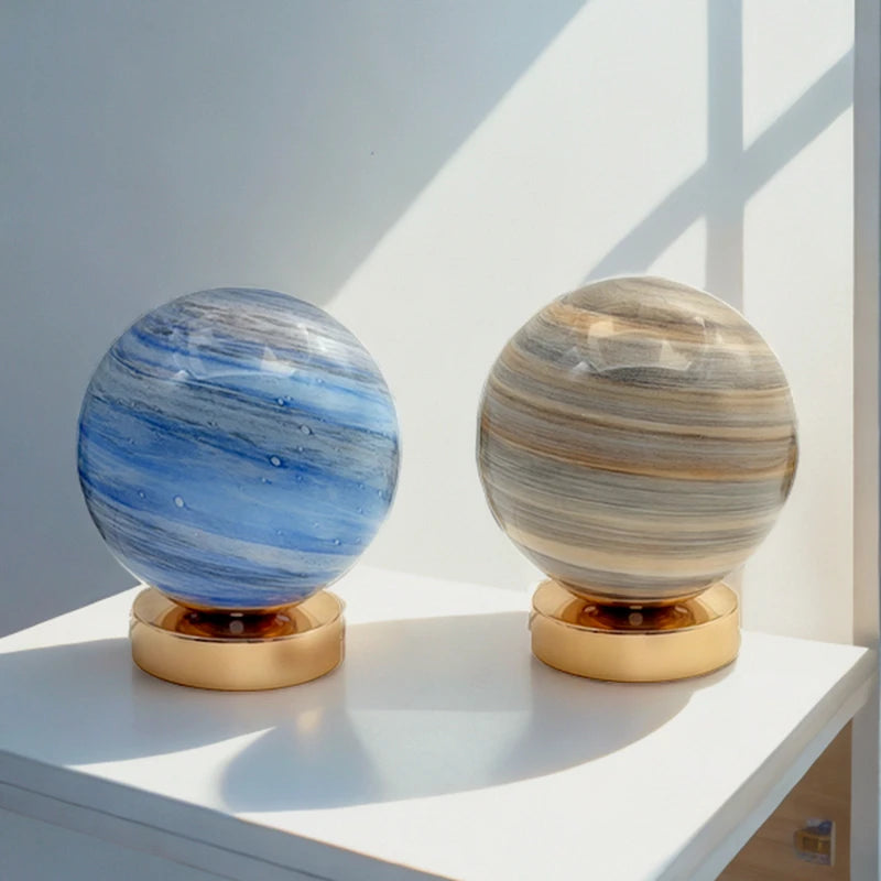 Planet Table Lamp Cosmic Starry Sky Moon Creative Planet Table Lamp Bedroom Bedside Romantic Ambient Lamp Birthday Holiday Gift