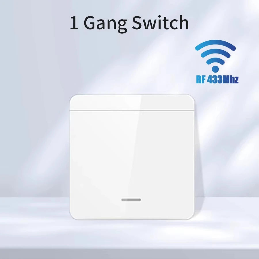 Tuya WiFi Smart Light Switch Smart Home Wireless RF 433mhz Push Button Wall Switch Via Alexa Google Home Alice Smart Life App