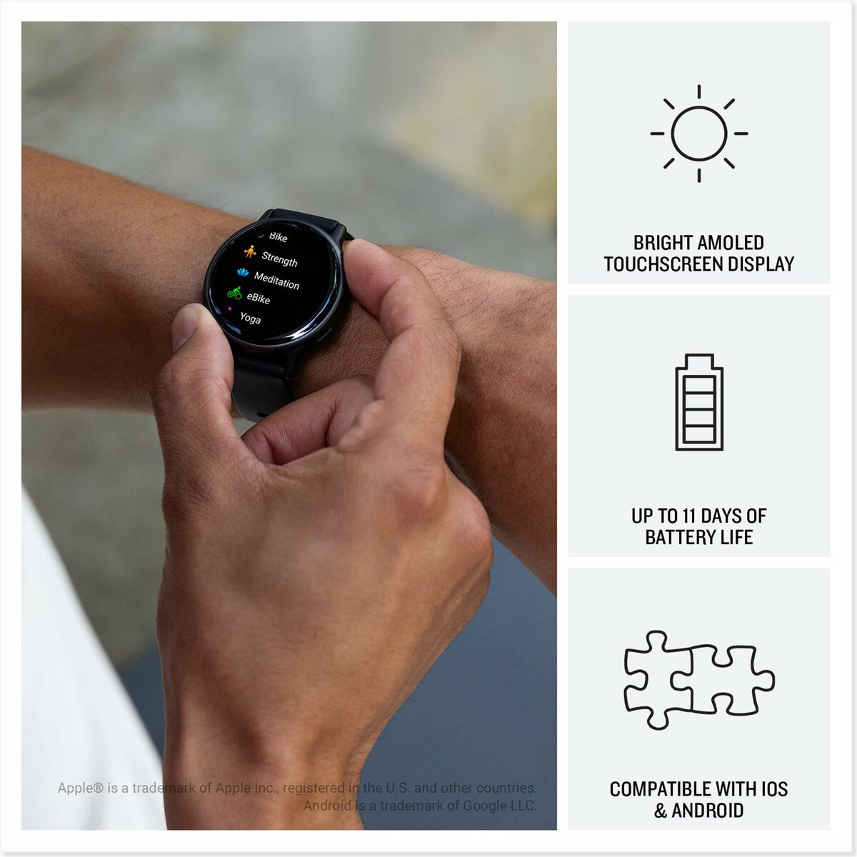 Smartwatch GARMIN Vivoactive 5 Black 1,2"