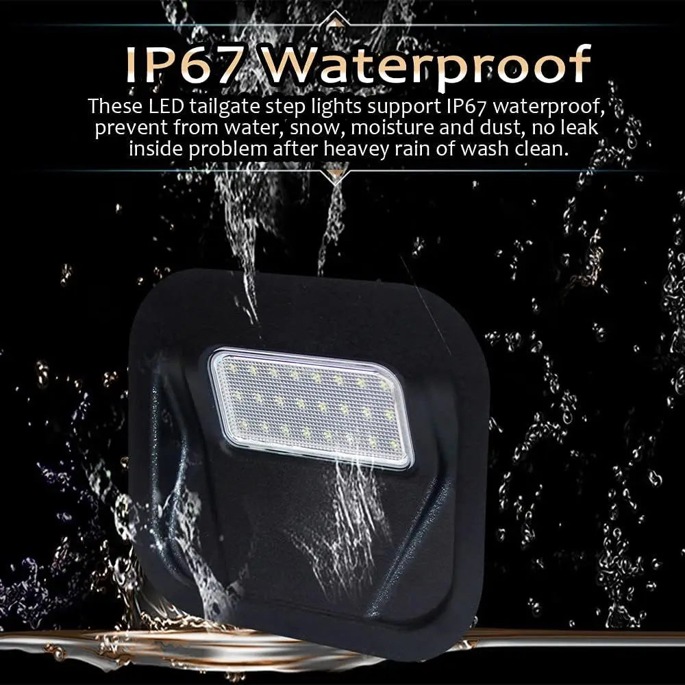 LED Taiate Step Light Truck Bed Multi-Pro Lamp Assembly Compatible with 2020-2025 1500 2500 HD 3500 HD, 2020-2025 1500 2500 HD 3