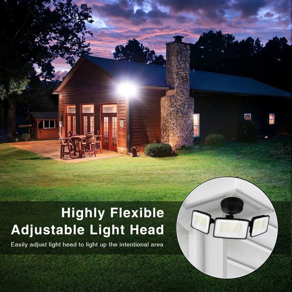 130W LED Flood Light, 13000LM Outdoor Security Lighting with IP65 Waterproof, Adjustable Heads for Garage and Yard