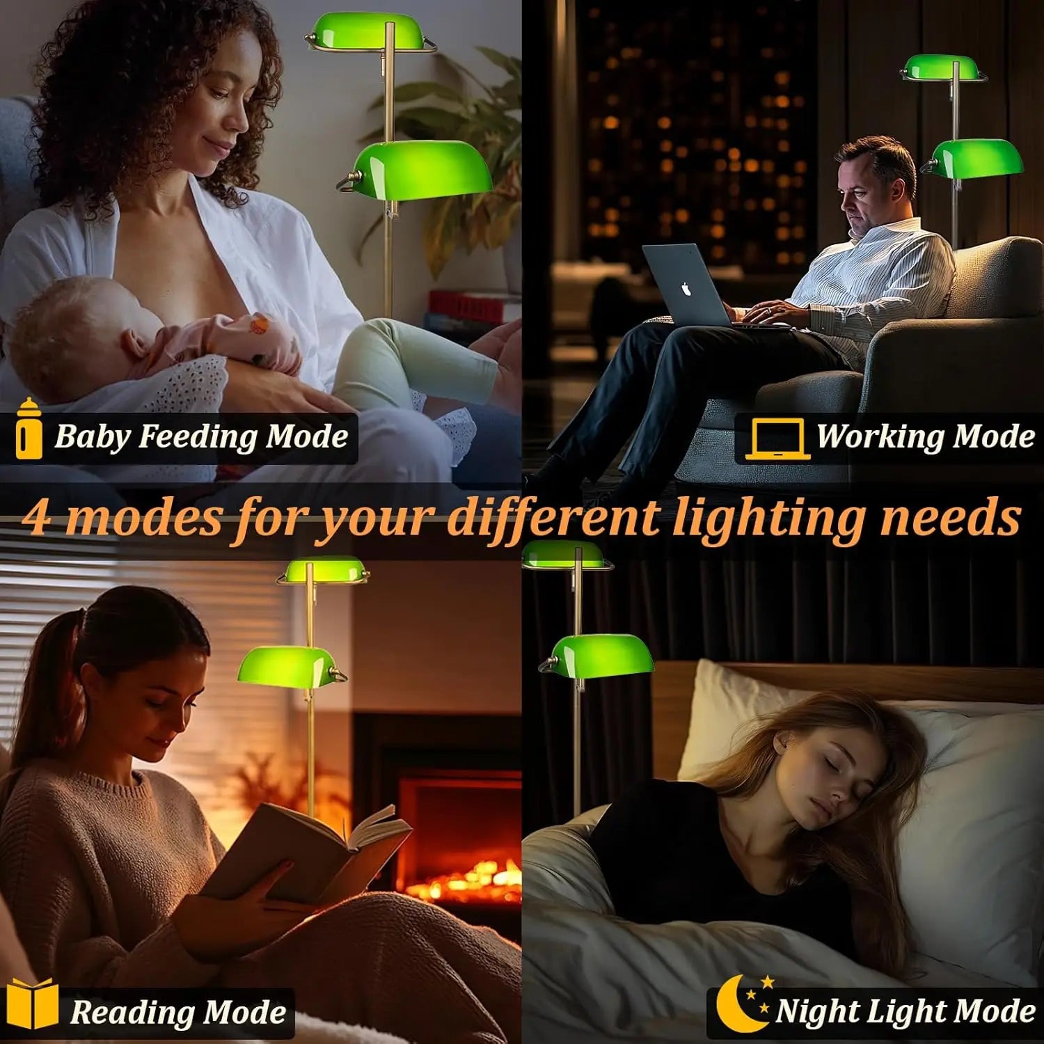 Dimmable LED Floor Lamp with Remote & Foot Switch, Adjustable Color Temperature for Living Room Bedroom Office