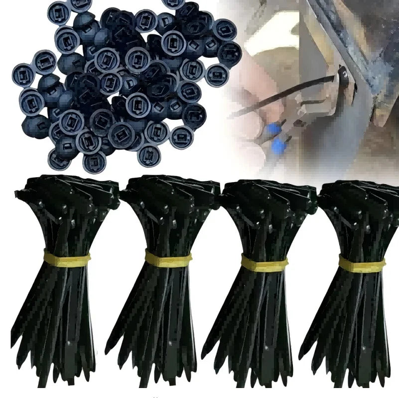 New Heavy Duty Nylon Cable Ties Universal Self Locking Zip Ties for Car Repair Daily Use Office Organization  Cable Marker
