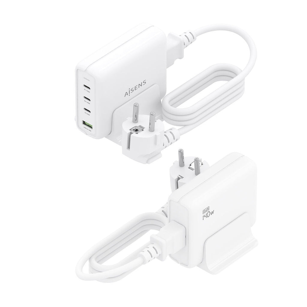 Wall Charger Aisens GAN White 140 W