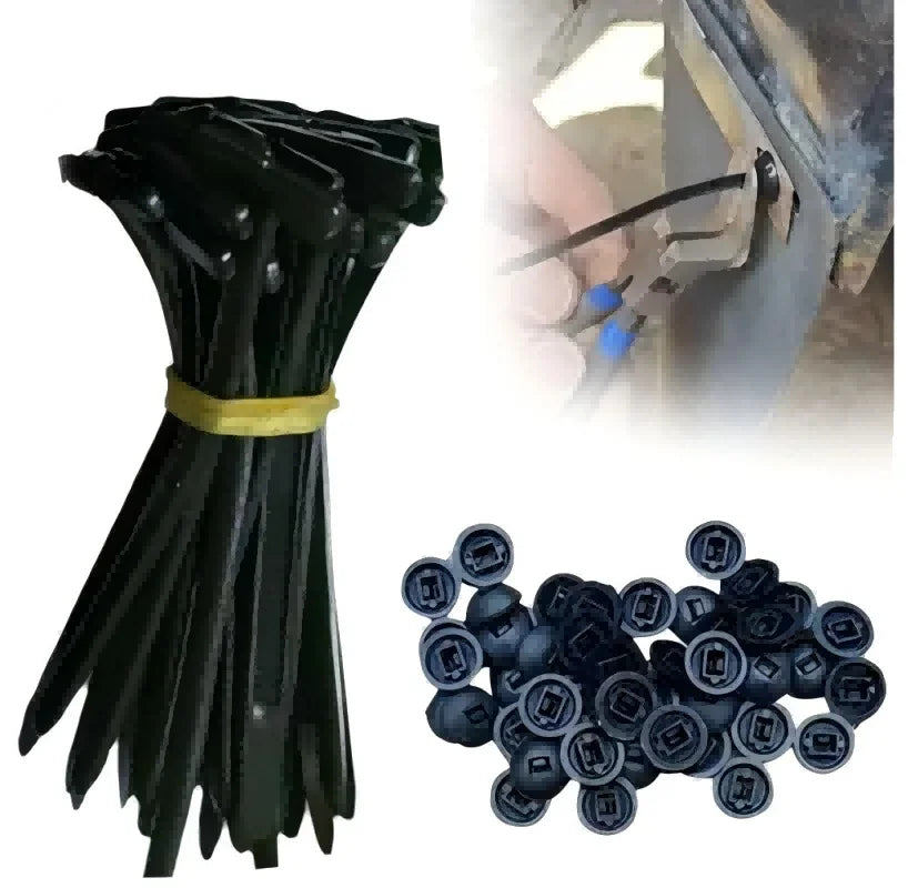 New Heavy Duty Nylon Cable Ties Universal Self Locking Zip Ties for Car Repair Daily Use Office Organization  Cable Marker