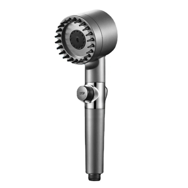 Shower Head with Filter High Pressure Shower Knobs Showers Head One-Key Stop Water Massage Shower System Bathroom Accessories