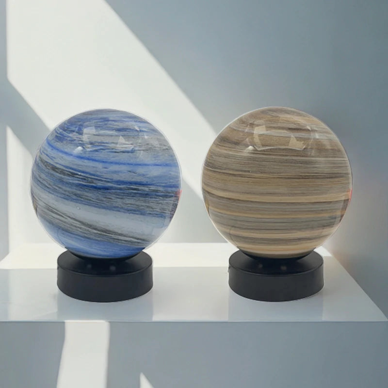 Planet Table Lamp Space Starry Sky Universe Dreamy Planet Table Lamp Bedroom Bedside Sleep Lamp Birthday Christmas Gift For