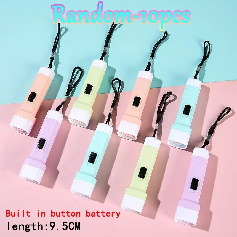 1/5/10 Pcs LED Mini Flashlight Kids Birthday Party Wedding Party Guest Gift Halloween Christmas Carnival Party Favor Decoration