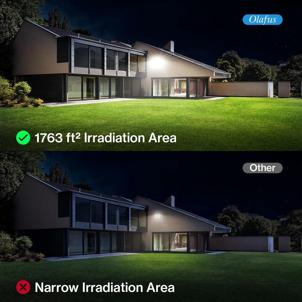 130W LED Flood Light, 13000lm Outdoor Work Light with Plug, IP66 Waterproof Security Lights for Yard Stadium Lawn