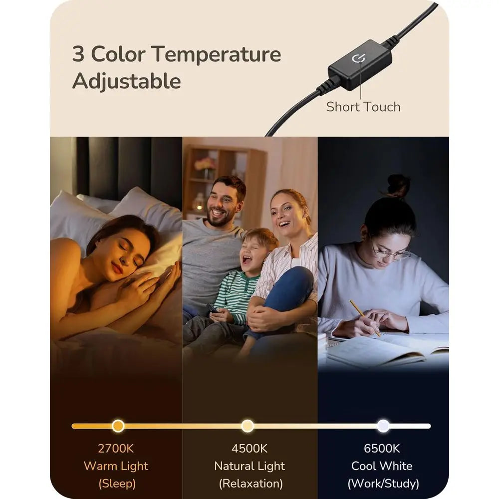 EDISHINE Upgraded LED Table Lamp, SteplDimmable Bede Lamp with 3 Color Temperature, ern Nightstand Lamp, Desk Lamp or Bedroom, L