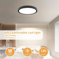 12 Inch LED Ceiling Light, 24W, 2520LM, 3000K/4000K/6000K CCT Selectable, Slim Profile Fixture for Hallway, Bedroom, Kitchen