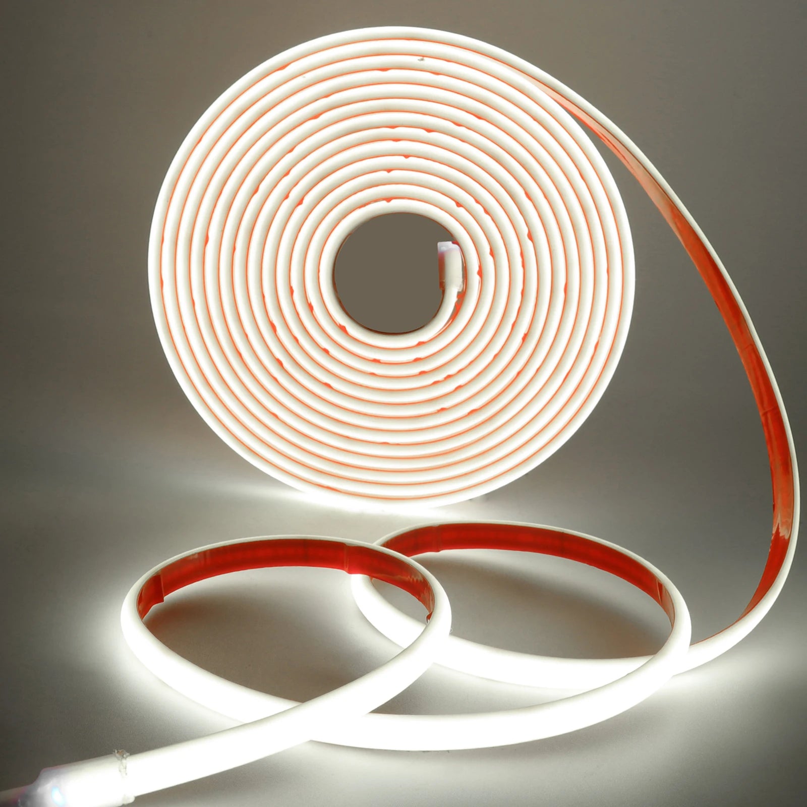 IP68 COB Solar Neon LED Light Strip 5M 24V 320LEDs/M Self-Adhesive Tape Diode Dimmable Rope Cold Natural Warm White Backlight