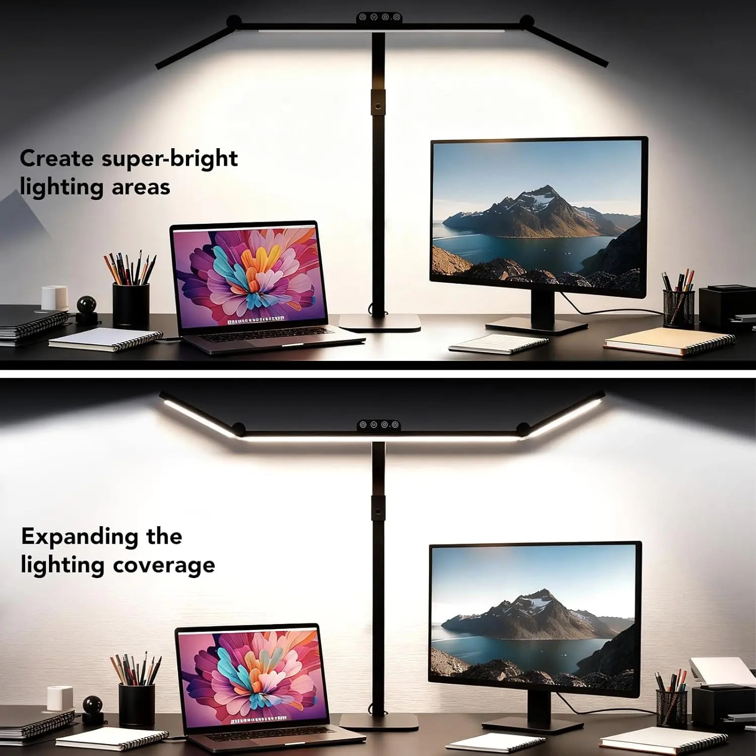 Adjustable LED Desk Lamp with Dimmable Light, 28.2" Gooseneck for Home Office Reading Study