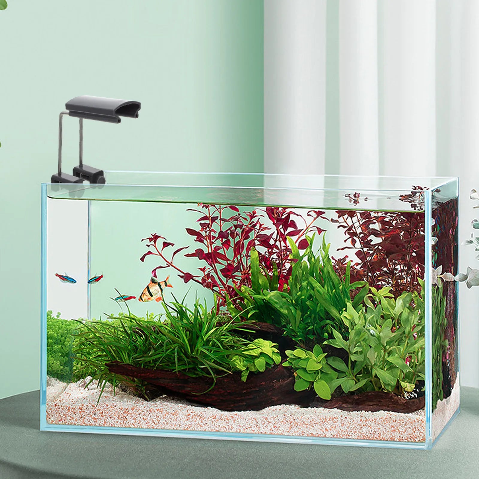 2pcs Water Plant Lamp Bracket Strong Durable Plastic Aquarium Light Holder For Fish Tank Accessories Easy Installation