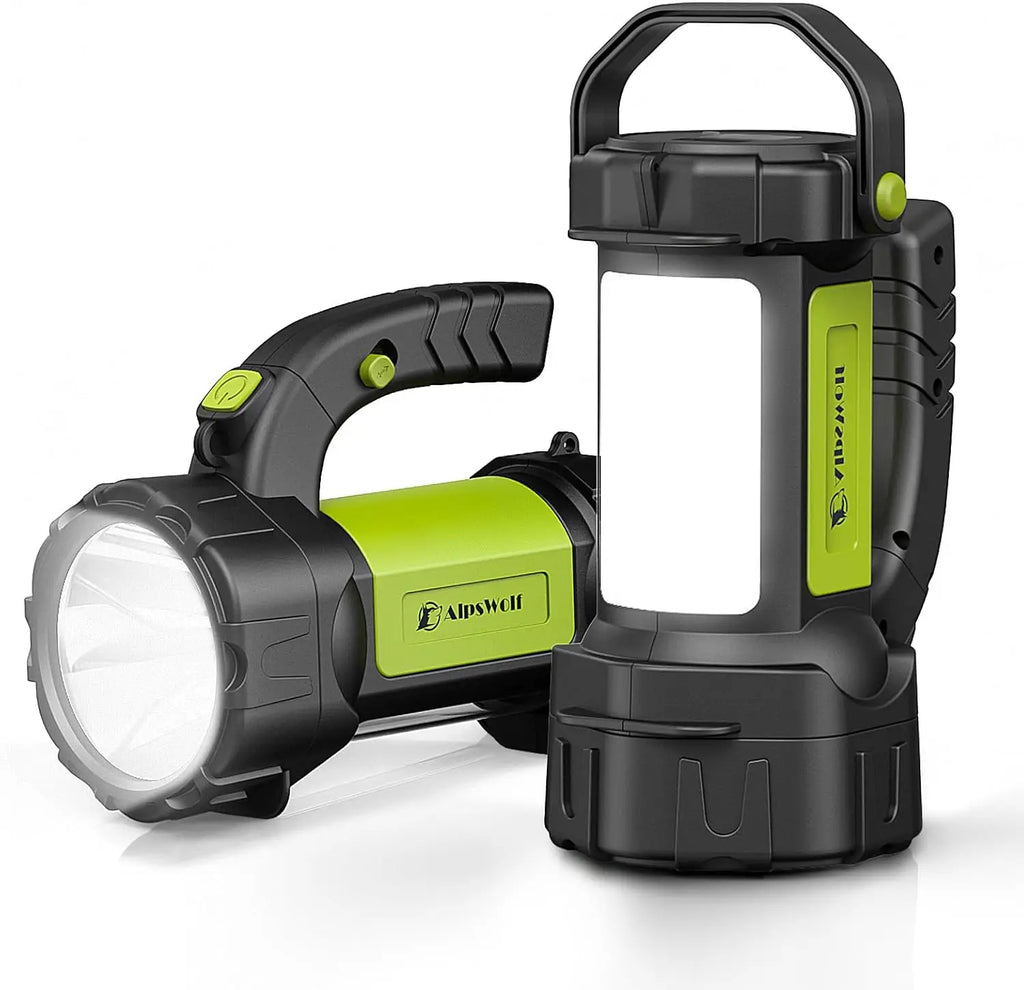 Rechargeable Camping Lantern 2-Pack, 800LM LED Flashlight with 3600mAh Battery, Portable Emergency Light for Outdoor Hiking