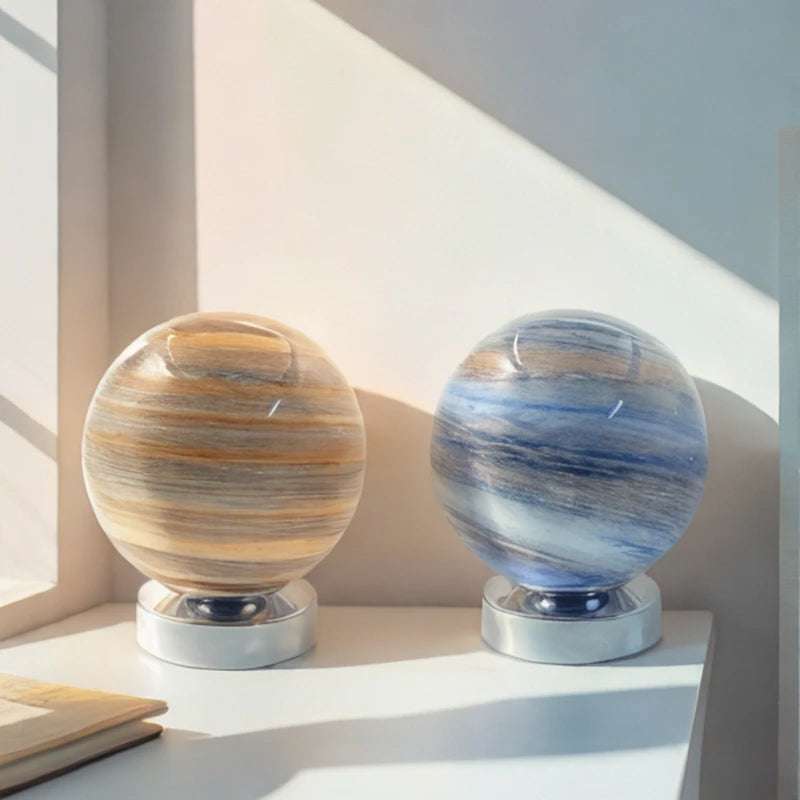Planet Table Lamp Nordic Designer The Wandering Earth Planet Table Lamp Modern Creative Bedroom Bedside Living Room Bar Counter