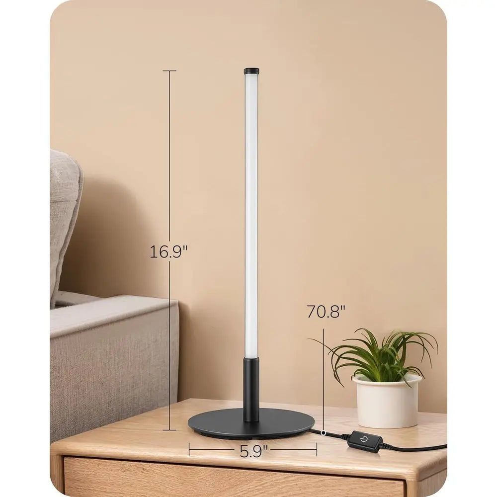 EDISHINE Upgraded LED Table Lamp, SteplDimmable Bede Lamp with 3 Color Temperature, ern Nightstand Lamp, Desk Lamp or Bedroom, L
