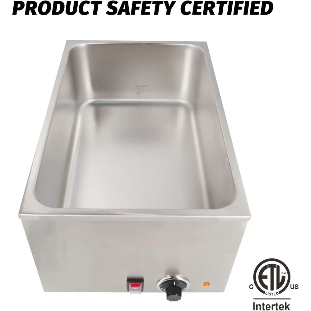 Commercial ood Warmer ull Size Soup Warmer or Catering and Restaurants - 120V, 1200W, its 12"x20" ood Pan