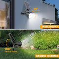 36 LED Solar Spot Lights, 1000LM Adjustable Waterproof Outdoor Lighting for Garden Yard Pathway - 4 Pack Cool White