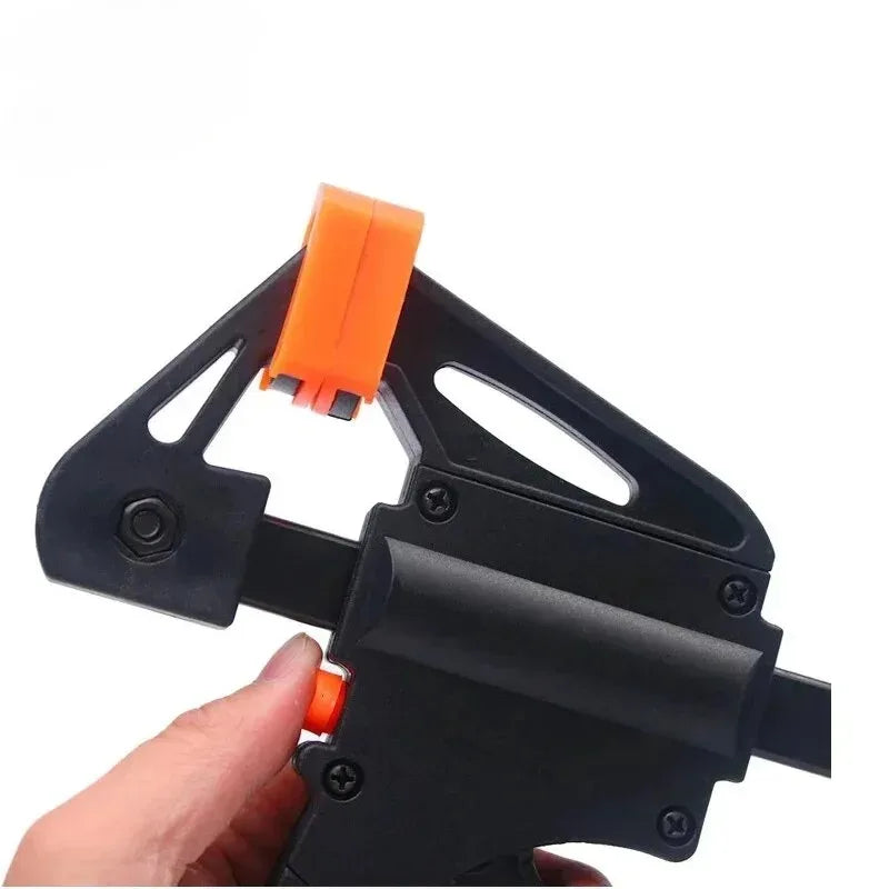 2PCS Woodworking Work Bar 4 Inch Clamp Clip Set Hard Quick Ratchet Release Clip DIY Carpentry Hand Tool Woodworking Clamp