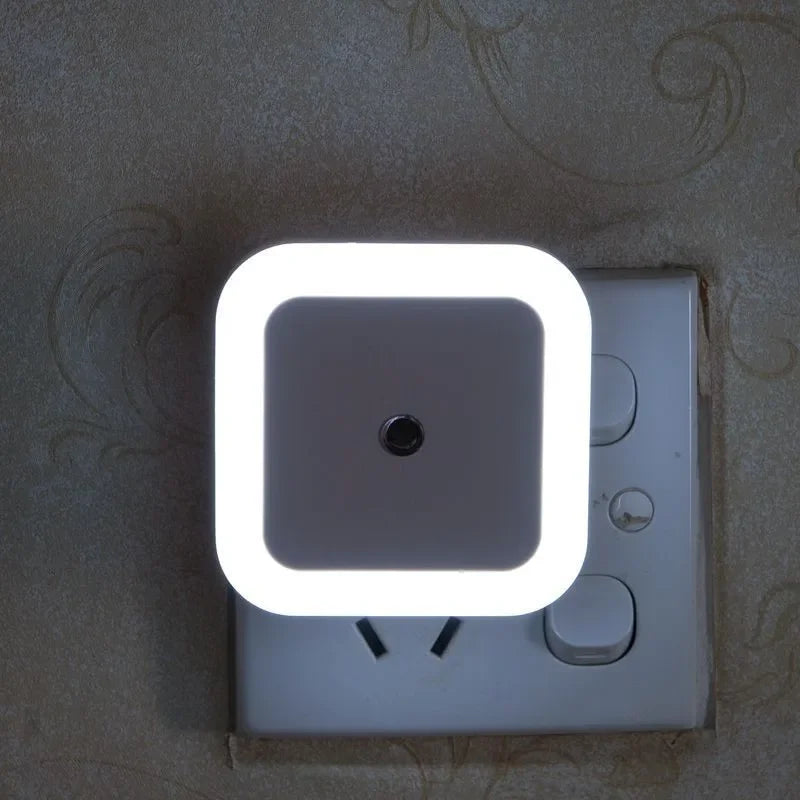 1/2/4PCS LED Wireless Sensor Night Light EU US Plug Mini Square For Baby Children Living Room Bedroom Corridor Lighting Lamps