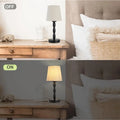 CASTLELIE Portable CordlTable Lamp,Touch Desk Lamp Rechargeable Battery Powered, 3-Level BrightnSteplDimmable Bede Night Lamp,or