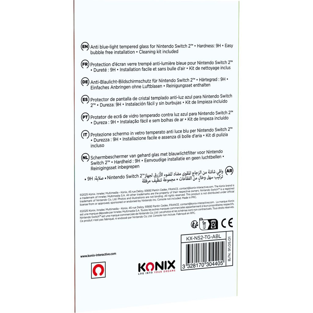 Screen shield for Nintendo Switch 2 KONIX