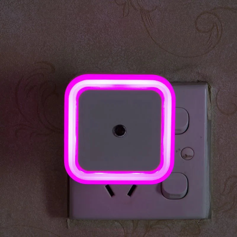 1/2/4PCS LED Wireless Sensor Night Light EU US Plug Mini Square For Baby Children Living Room Bedroom Corridor Lighting Lamps