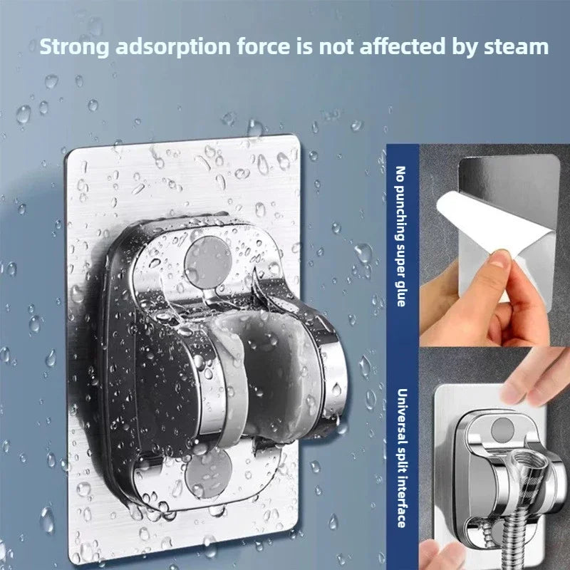 Black 5 Modes Shower Head Adjustable High Pressure Water Saving Shower Head Water Massage Shower Head Bathroom Accessories