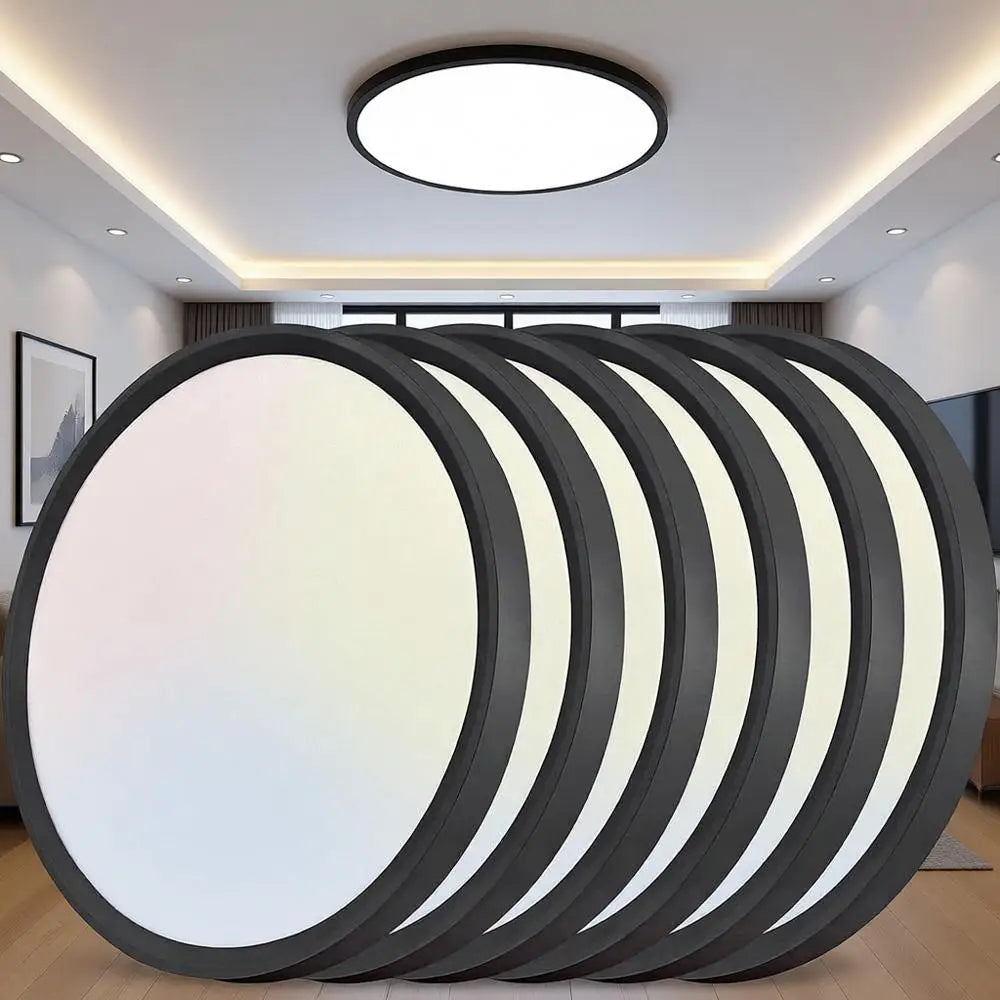 12 Inch LED Ceiling Light, 24W, 2520LM, 3000K/4000K/6000K CCT Selectable, Slim Profile Fixture for Hallway, Bedroom, Kitchen