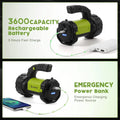 Rechargeable Camping Lantern 2-Pack, 800LM LED Flashlight with 3600mAh Battery, Portable Emergency Light for Outdoor Hiking