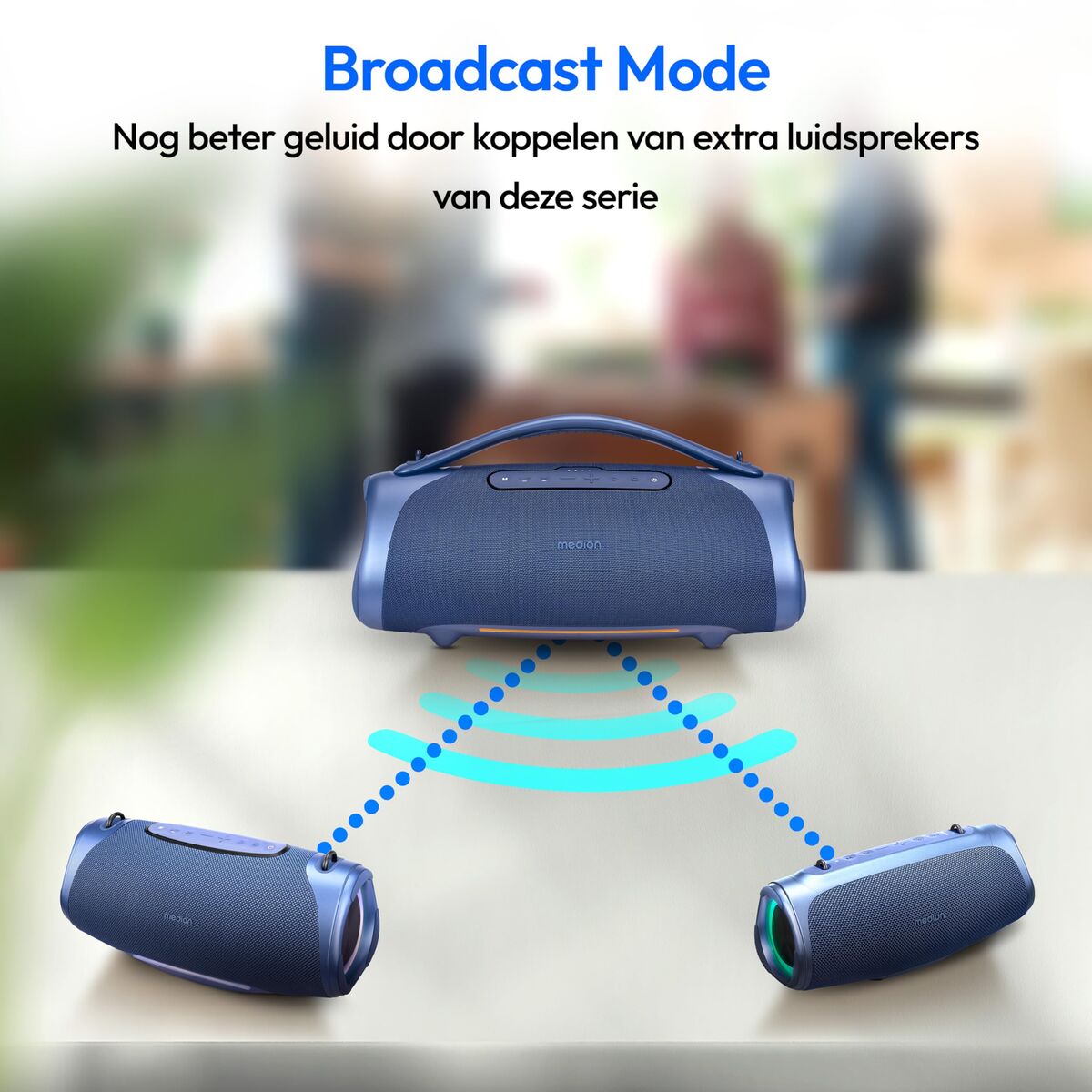 Portable Bluetooth Speakers Medion 50077078 Blue 4 W 50 W