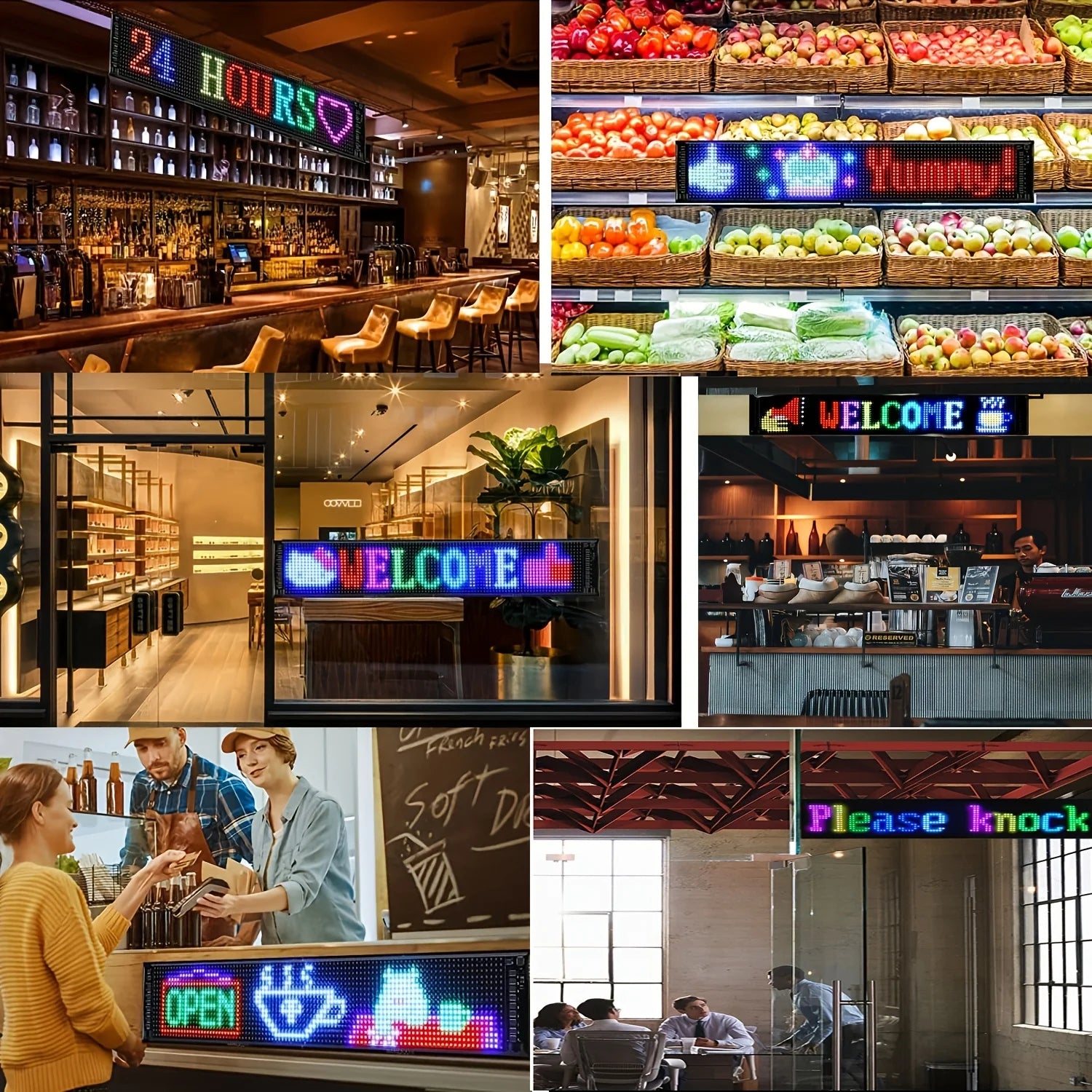 LED Flexible Screen Scrolling Advertising LED Signage USB 5V Bluetooth App Control Programmable Text Pattern Clock LED Car sign