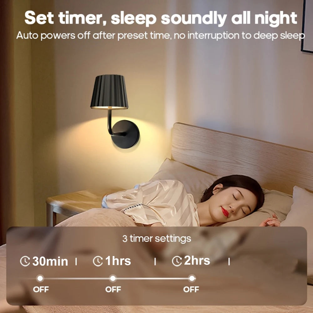 Battery Operated Wall Sconces, Wireless Wall Sconces Dimmable Bulb and Remote, LED Rechargeable Wall Sconce for Bedroom Living