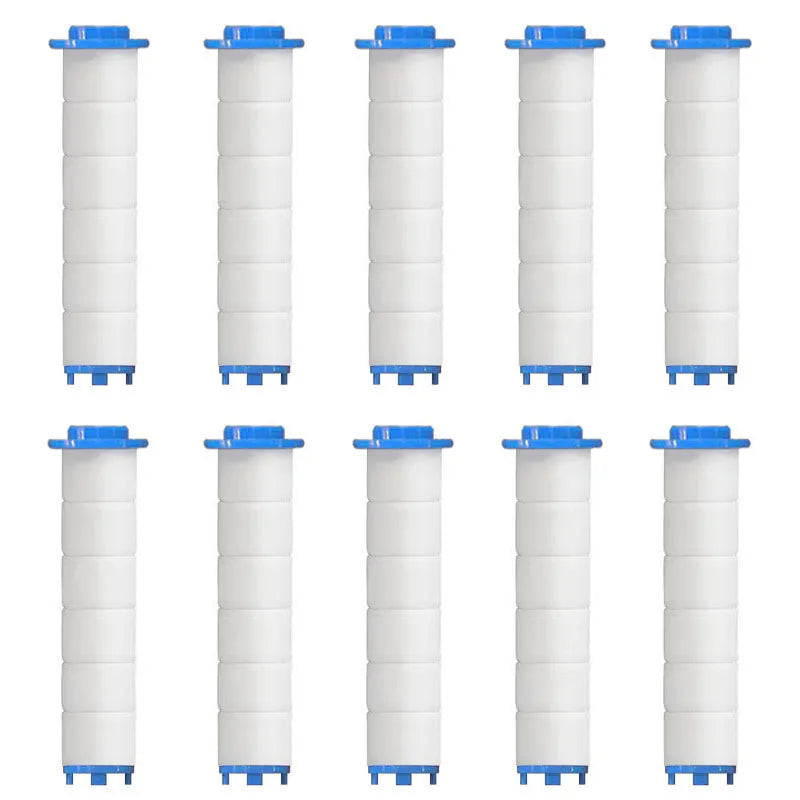 Hand Shower Filters, Set of 10 Replacement Filters for Hard Water, Remove Chlorine and Harmful Substances More Effectively