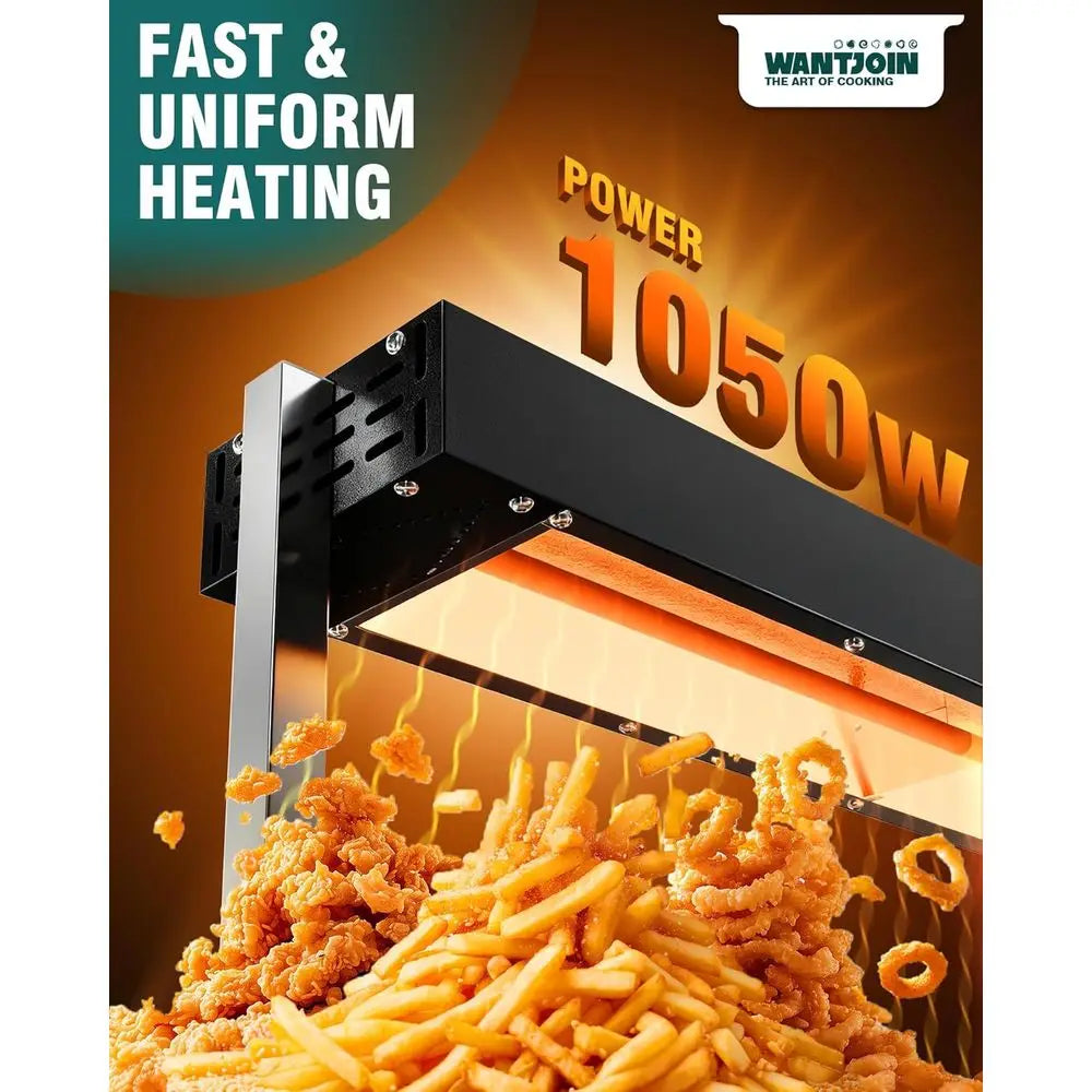 ood Heat Lamp 36'' - 1050W Commercial ood Warmer Lamp OverHanging & Standing Electric Strip Heating Lamps or Buet Catering Resta