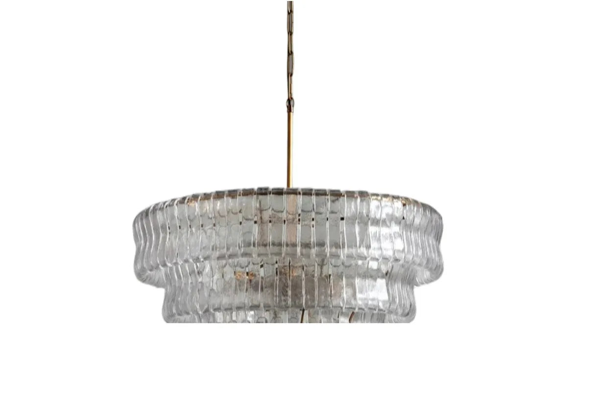 Gray Glass Ceiling Chandeliers 2026 Classic Round Hanging Lamps for Ceiling Home Decoration Lighting Gold Lustres Lamparas