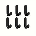 2Pcs Strong Self-Adhesive J-hook Waterproof Adhesive Hanging,Bathroom Towel Key Kitchen