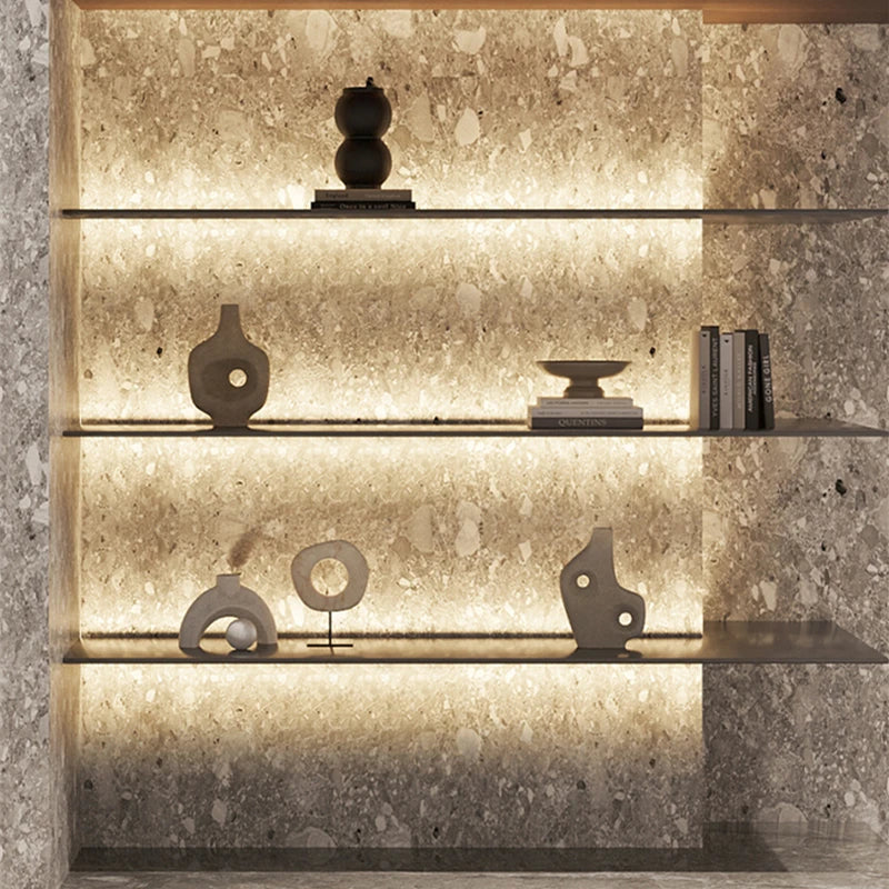 Ultra-Thin LED Cabinet Layer Lamp Aluminum Profiles Recessed Up Down Backlight 18mm Board Closet Wine Bookshelf Bar Strip Lights