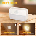 8 Pack Motion Sensor Stair Lights, Battery Operated Wireless LED Night Lamps for Indoor Use