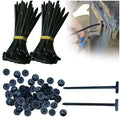 Nylon Universal Cable Tie Buckle-Heavy Duty Zip Ties Holder with Pin & Button Design Plastic Cable Ties Tool Fasteners Car Body
