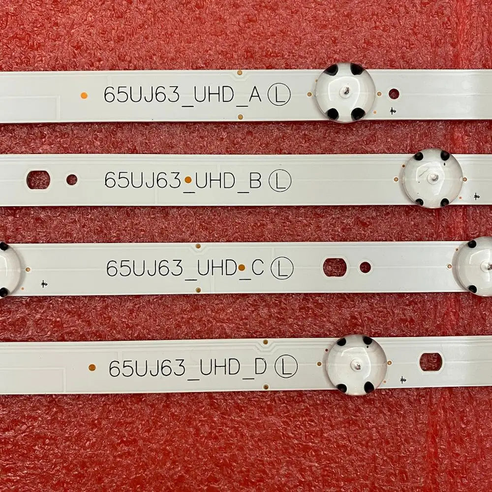 12 PCS/set LED backlight strip for TV 65UJ634V 65UJ6300 65UJ630V 65UJ5500 65UK6100 65UJ63_UHD_A B C D NC650DGEAAFX7 EAV64054301