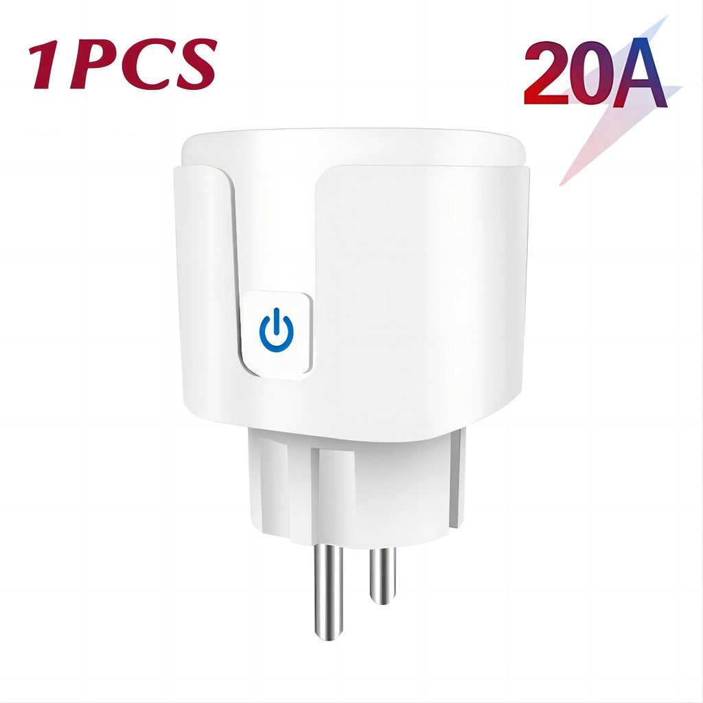 Smart Plug WiFi Socket EU 16A/20A With Power Monitor Timing Function Tuya Smart Life APP Control Works With Alexa Google Home