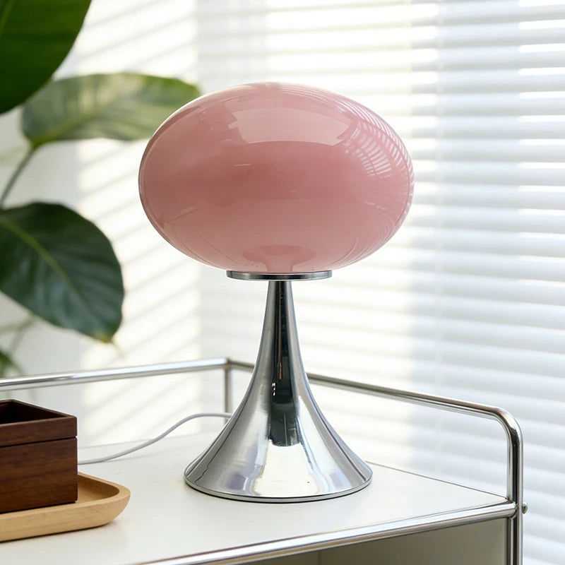 Murano Glass Donut Ins Table Lamp Nordic Minimalist Small Apartment Home Bedroom Bedside Light Luxury Ambient Decor Lamp
