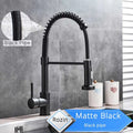 Kitchen Pull Down Spring Sink Faucet 360 Rotation Hot Cold Mixer Tap