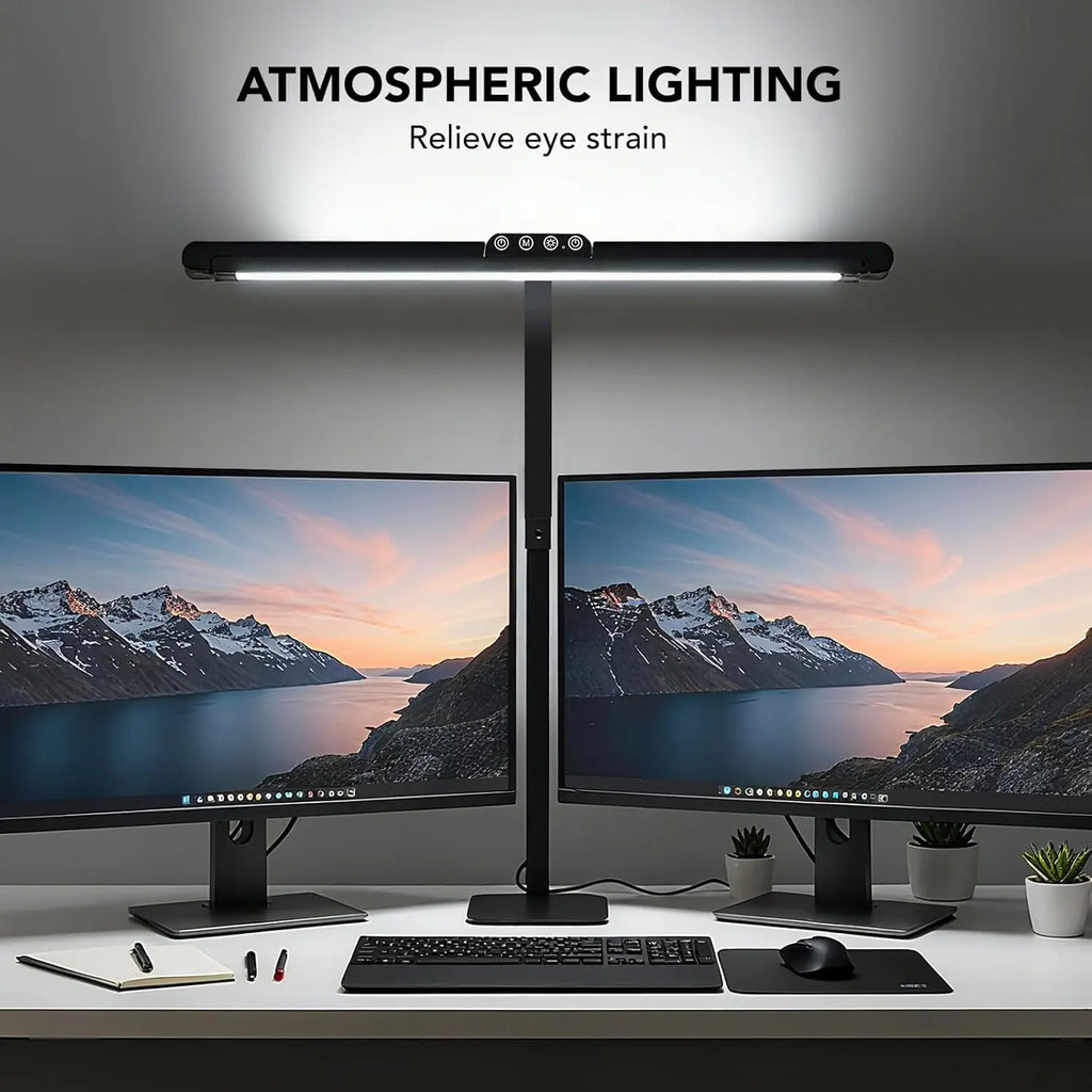 Adjustable LED Desk Lamp with Dimmable Light, 28.2" Gooseneck for Home Office Reading Study