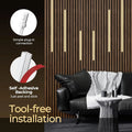 6PCS Self-Adhesive Dimmable LED Light Strips, 3000K Warm White with Touch Control, for Wood Wall Panels, Stairs, Board, Under Ca