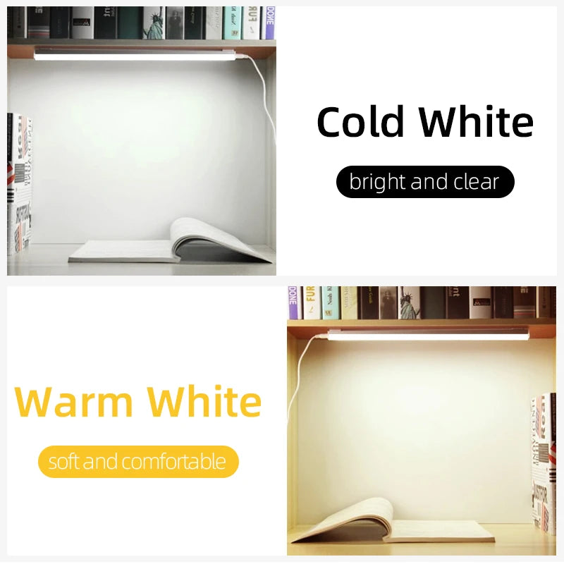 LED Light Cabinet With 1.8M Switch 0.3M/0.5M Kitchen Tube Lamp 10W/20W Super Bright For Home Bedroom Light Under kitchen Cabinet